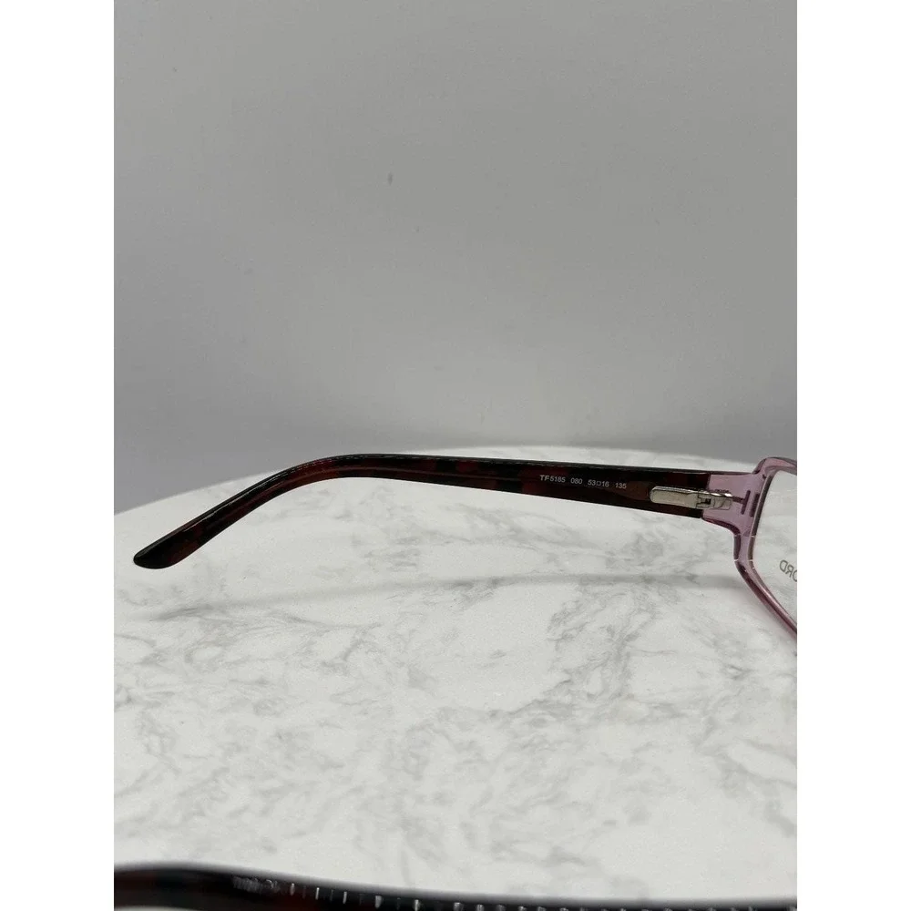 Tom Ford TF5185‎ Eyeglass Frames 53-16-135 Pink Purple Tortoiseshell
